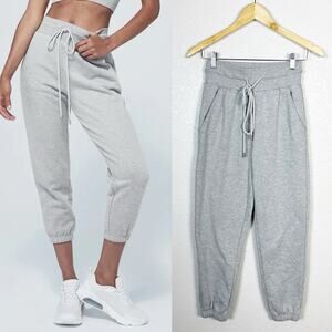 Alo Yoga Womens Cozy 7/8 Easy Sweatpant Jogger Pant in Grey Heathered Size XS
